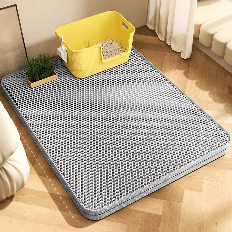 Tapis de litière anti-projection pour chat
