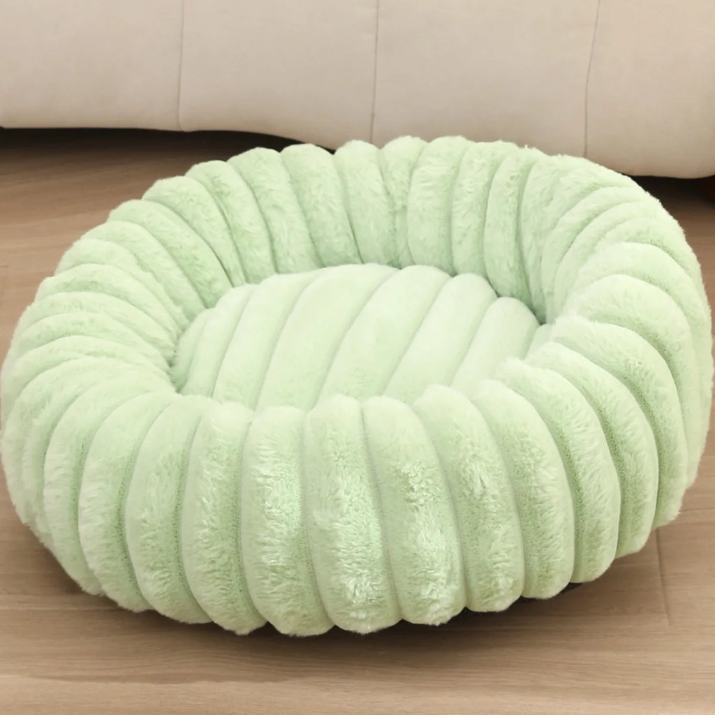 Panier rond moelleux pour chien et chat