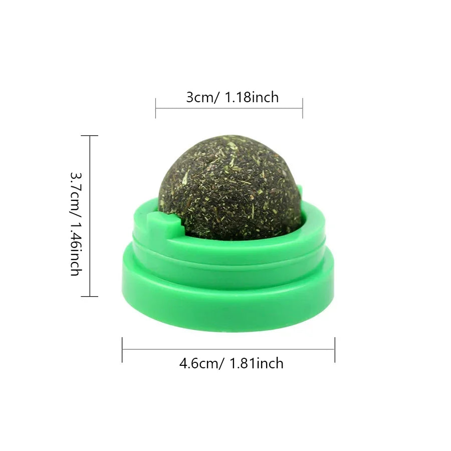Balle à catnip rotative pour chat