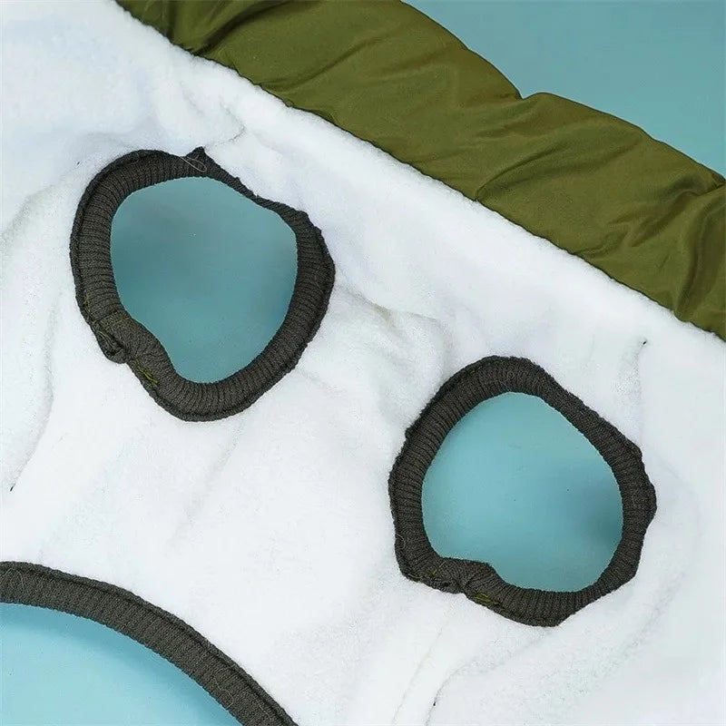Manteau chaud avec harnais intégré pour chien