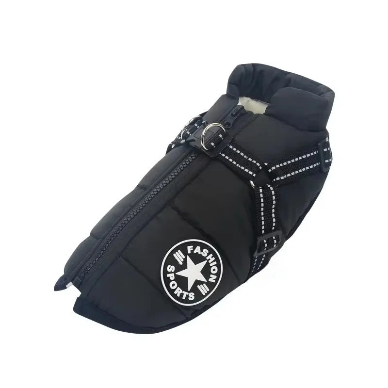 Manteau chaud avec harnais intégré