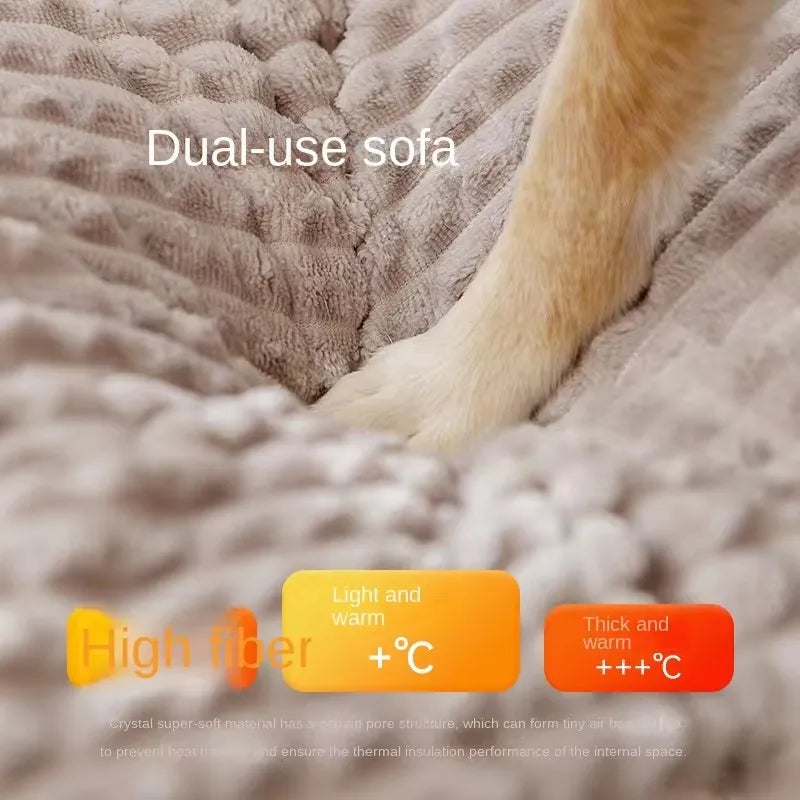 Panier douillet antidérapant pour chien et chat