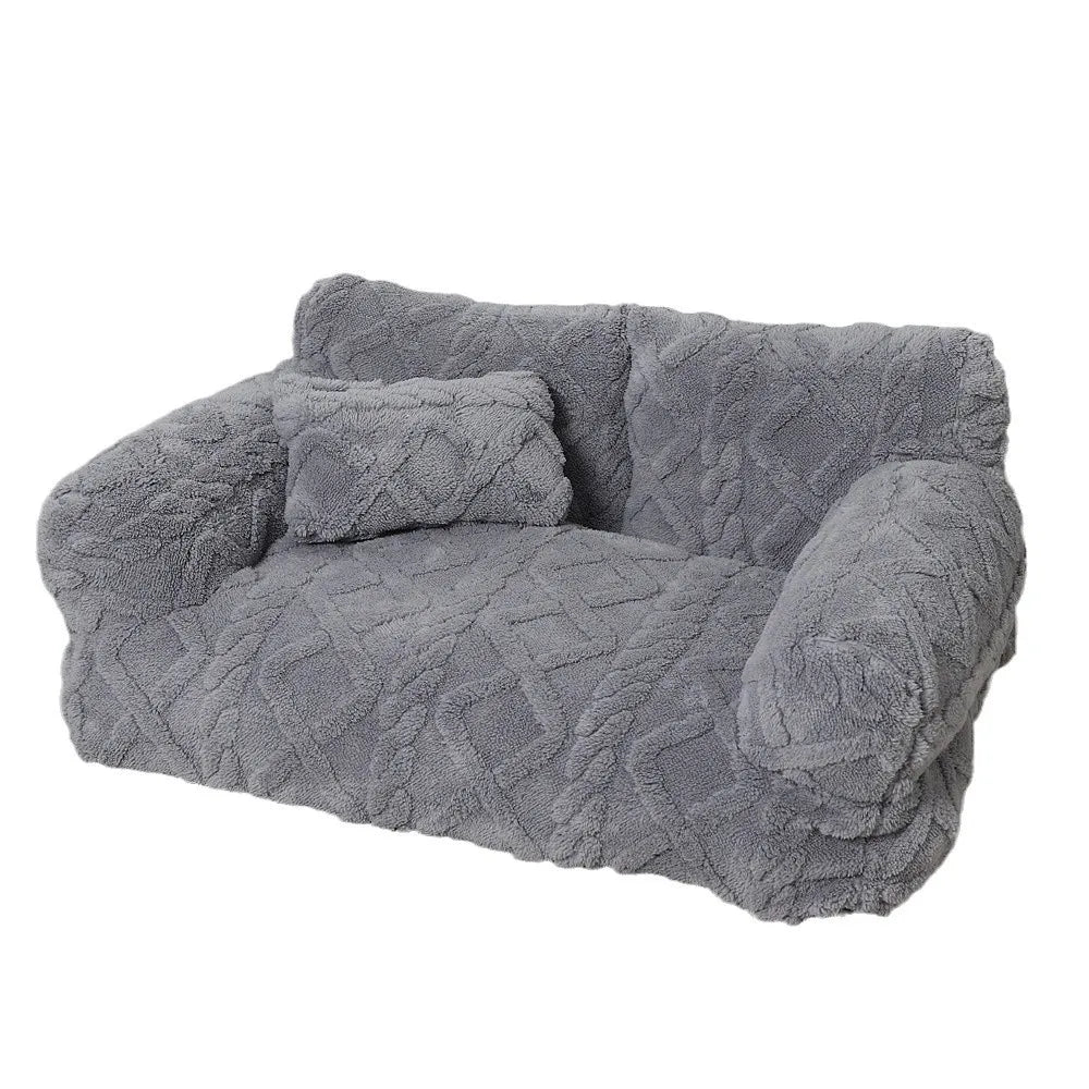 Lit peluche épais déhoussable pour chien et chat