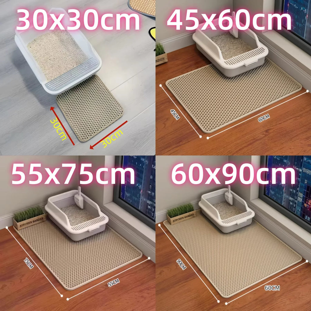 Tapis de litière anti-projection pour chat