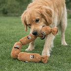 Peluche saucisse grinçante pour chien