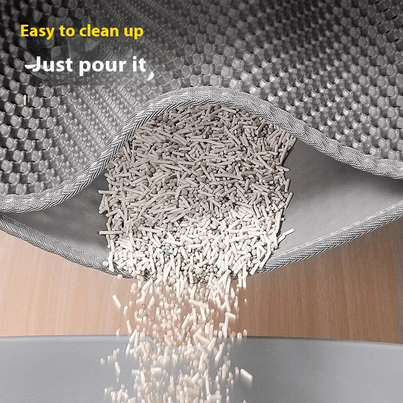 Tapis de litière anti-projection pour chat
