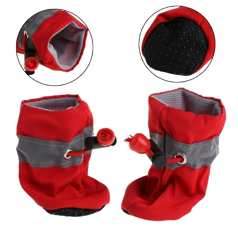 Bottes imperméables pour chien (lot de 4)