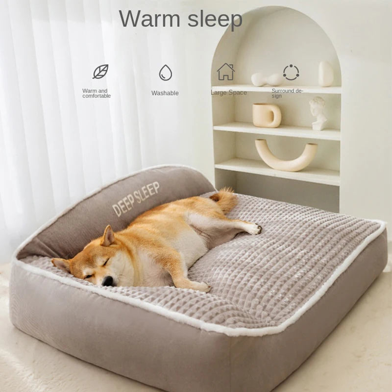 Panier douillet antidérapant pour chien et chat