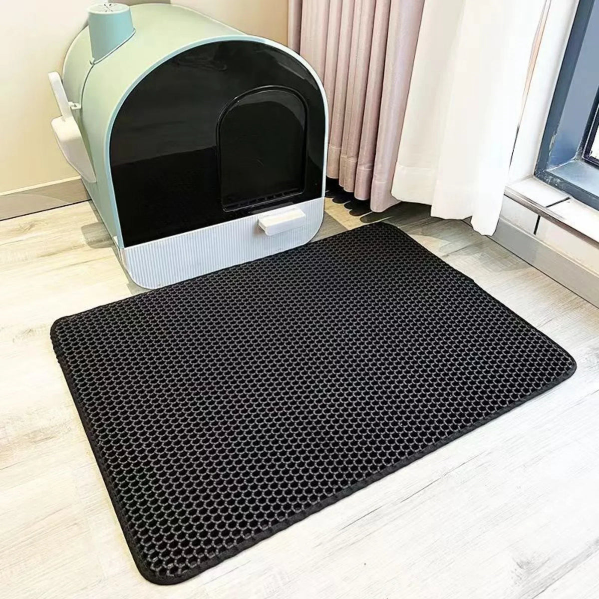 Tapis de litière anti-projection pour chat