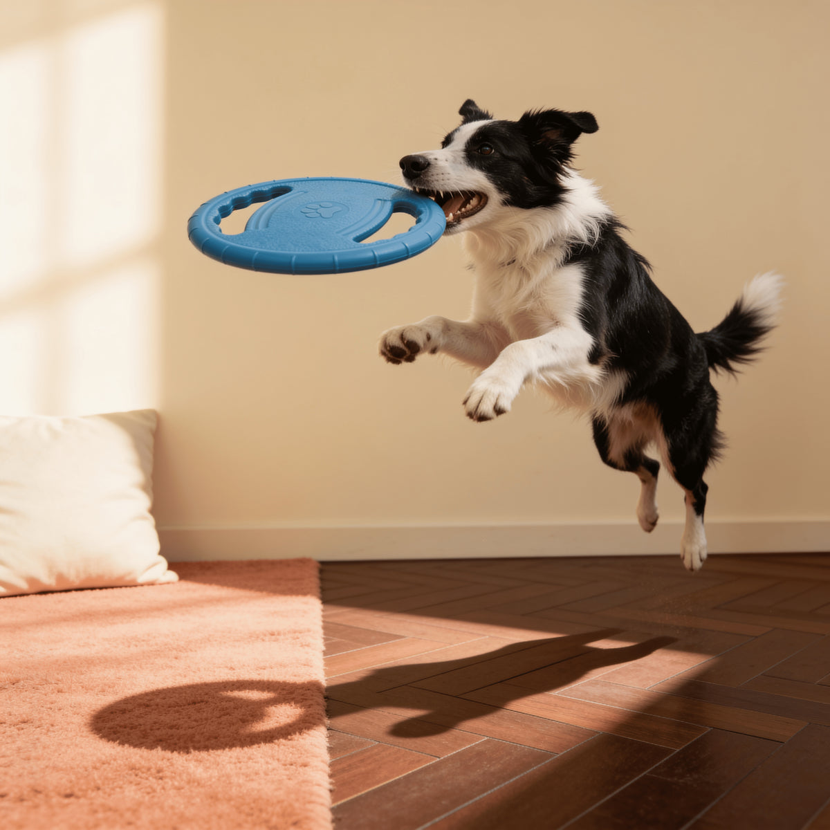 Frisbee souple indestructible pour chien