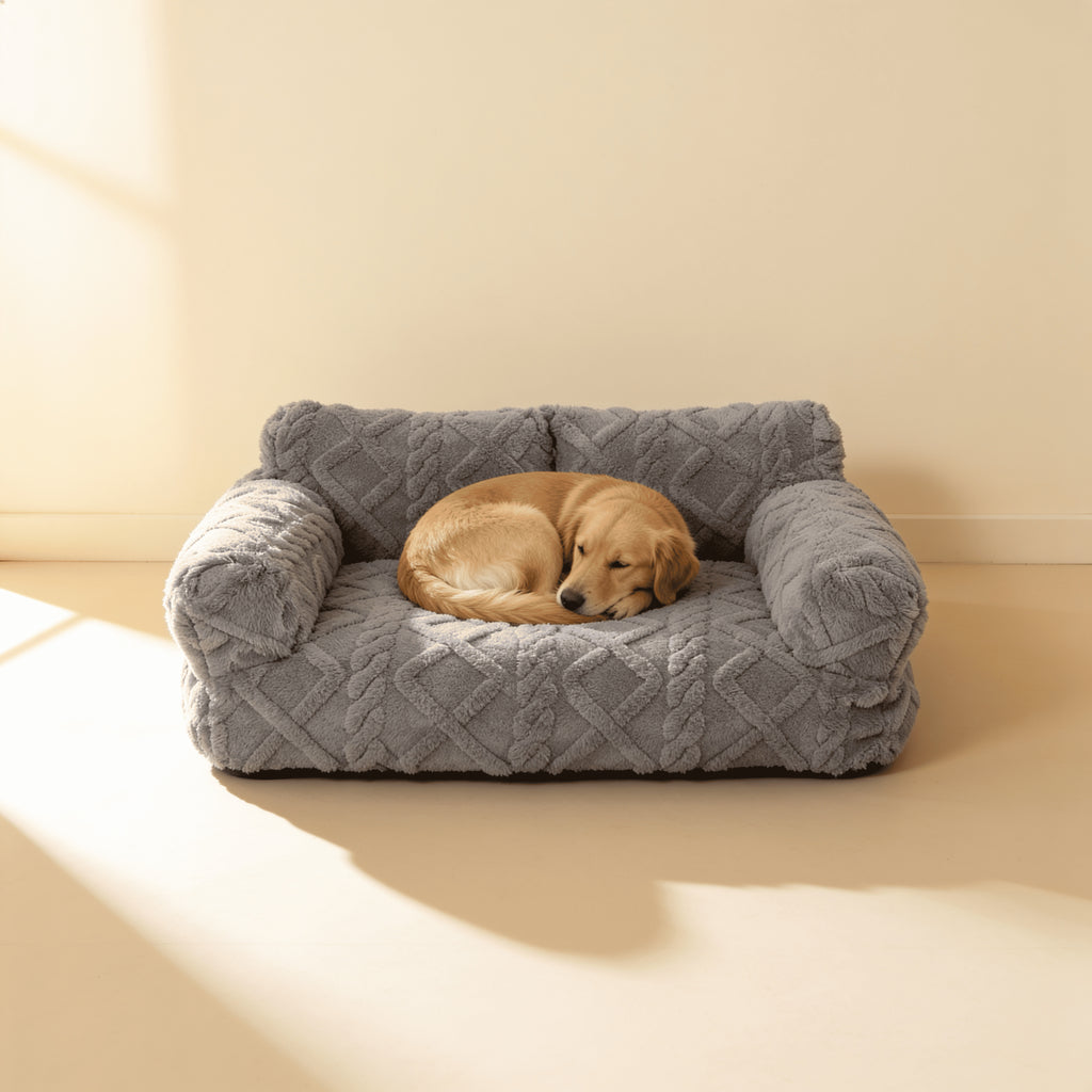 Lit peluche épais déhoussable pour chien et chat