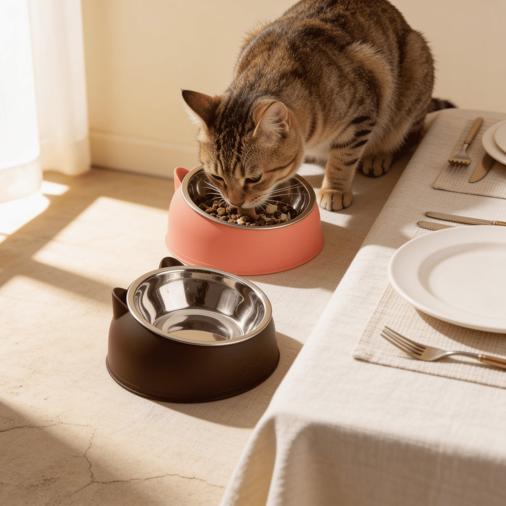 Gamelle ergonomique oreilles de chat